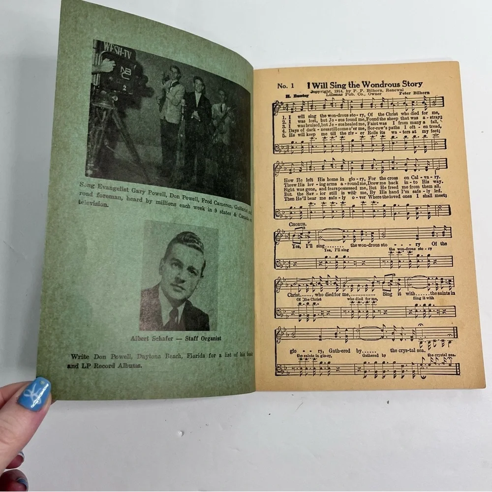 vintage don powell crusade hymnal gospel songs revival booklet feedspring church